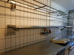 Edelstahl Arbeitsplatte, 215x50cm + 1 Stk. 107x62cm Edelstahl Arbeitsplatte, 215x50cm + 1 Stk. 107x62cm