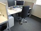 Bene Schreibtisch, ca. 200x80cm mit integriertem Rollcontainer, mit Trennwand Bene Schreibtisch, ca. 200x80cm mit integriertem Rollcontainer, mit Trennwand