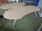 Schreibtisch geschwungen, ca. 220x100 Schreibtisch geschwungen, ca. 220x100