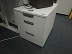 Rollcontainer mit Auszugsladen ca. 41x51x71 cm weiss Rollcontainer mit Auszugsladen ca. 41x51x71 cm weiss