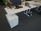 Schreibtischmodul ca. 160x80 cm weiss Schreibtischmodul ca. 160x80 cm weiss
