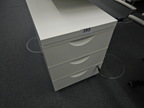 Rollcontainer mit Auszugsladen ca. 41x51x71 cm weiss Rollcontainer mit Auszugsladen ca. 41x51x71 cm weiss