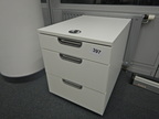 Rollcontainer mit Auszugsladen ca. 41x51x71 cm weiss Rollcontainer mit Auszugsladen ca. 41x51x71 cm weiss
