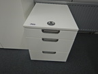 Rollcontainer mit Auszugsladen ca. 41x51x71 cm weiss Rollcontainer mit Auszugsladen ca. 41x51x71 cm weiss