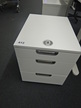 Rollcontainer mit Auszugsladen ca. 41x51x71 cm weiss Rollcontainer mit Auszugsladen ca. 41x51x71 cm weiss
