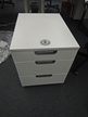Rollcontainer mit Auszugsladen ca. 41x51x71 cm weiss Rollcontainer mit Auszugsladen ca. 41x51x71 cm weiss