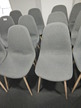 8 Stück Besucherstühle mit Stoff grau , nicht stapelbar 8 Stück Besucherstühle mit Stoff grau , nicht stapelbar
