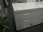 Rollcontainer mit Auszugsladen ca. 41x51x71 cm weiss Rollcontainer mit Auszugsladen ca. 41x51x71 cm weiss