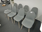 8 Stk. Besprechungsstühle, Stoff, grau 8 Stk. Besprechungsstühle, Stoff, grau