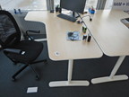 Schreibtisch geschwungen ca. 160x80cm Schreibtisch geschwungen ca. 160x80cm