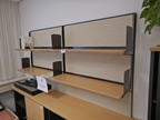 Pinnwand mit Hängeregal 2 teilig ca.200/110 cm Pinnwand mit Hängeregal 2 teilig ca.200/110 cm