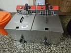 ASM Doppelfritteuse 380 V, je 2 x 5 Liter Inhalt ASM Doppelfritteuse 380 V, je 2 x 5 Liter Inhalt