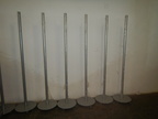 7 Stück Säulenständer mit Rollen je ca. 225 cm - Durchmesser ca. 50 cm 7 Stück Säulenständer mit Rollen je ca. 225 cm - Durchmesser ca. 50 cm
