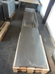 Edelstahl Asrbeitsplatte mit integriertem Becken 63x50cm - 393x70cm Edelstahl Asrbeitsplatte mit integriertem Becken 63x50cm - 393x70cm
