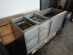 Edelstahl Modul ca. 180x67x70cm, mit 5 GN Laden und Schiebetüren Edelstahl Modul ca. 180x67x70cm, mit 5 GN Laden und Schiebetüren