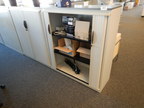 Steelcase Rollladenschrank, 3 Fachebenen, ca. 120x45x132cm Steelcase Rollladenschrank, 3 Fachebenen, ca. 120x45x132cm