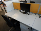 Doppel - Arbeitstischmodul ca. 160x160cm mit Trennwand, Maße pro Arbeitsplatz ca. 160x80cm (Typ A) Doppel - Arbeitstischmodul ca. 160x160cm mit Trennwand, Maße pro Arbeitsplatz ca. 160x80cm (Typ A)