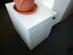 Steelcase Rollcontainer, mit Schlüssel, ca. 44x59x57cm Steelcase Rollcontainer, mit Schlüssel, ca. 44x59x57cm