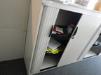Steelcase Rollladenschrank, 3 Fachebenen, ca. 120x45x132cm Steelcase Rollladenschrank, 3 Fachebenen, ca. 120x45x132cm