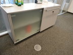 Steelcase Schrank mit Schiebetüren, ca. 160x49x81cm Steelcase Schrank mit Schiebetüren, ca. 160x49x81cm