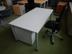 BENE Schreibtisch 160x80 cm Arbeitsplatte grau BENE Schreibtisch 160x80 cm Arbeitsplatte grau