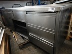 Edelstahlmodul ca.200x70x72 cm mit 3 Auszugsladen und 1 Panierlade Edelstahlmodul ca.200x70x72 cm mit 3 Auszugsladen und 1 Panierlade