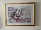 Bild Aquarell inkl. Gold/Glasrahmen Bild Aquarell inkl. Gold/Glasrahmen