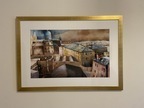 Bild Aquarell inkl. Gold/Glasrahmen Bild Aquarell inkl. Gold/Glasrahmen