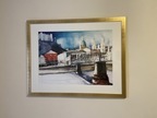 Bild Aquarell inkl. Gold/Glasrahmen Bild Aquarell inkl. Gold/Glasrahmen