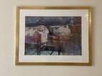 Bild Aquarell inkl. Gold/Glasrahmen Bild Aquarell inkl. Gold/Glasrahmen