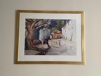 Bild Aquarell inkl. Gold/Glasrahmen Bild Aquarell inkl. Gold/Glasrahmen