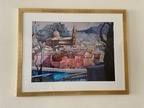 Bild Aquarell inkl. Gold/Glasrahmen Bild Aquarell inkl. Gold/Glasrahmen