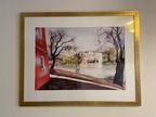 Bild Aquarell inkl. Gold/Glasrahmen Bild Aquarell inkl. Gold/Glasrahmen