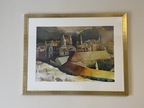 Bild Aquarell inkl. Gold/Glasrahmen Bild Aquarell inkl. Gold/Glasrahmen