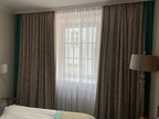 Verdunkelungsvorhänge für 1 Zimmer, türkis-beige Verdunkelungsvorhänge für 1 Zimmer, türkis-beige