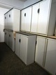 WERKZEUG-,ARCHIV-,LAGERSCHRANK  ca. 120xx43x130 cm in Metall mit Kunststoffrollotüre ,Deckplatte Spanplatte