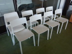 8 Stück Besucherstühle in Kunststoff