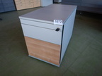 2 Stück Bürocontainer  silber/Holz ca. 80/43/57 cm neuwertig