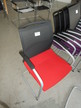 2 Stück SEDUS Besucherstühle UP 233 rot/schwarz nicht stapelbar