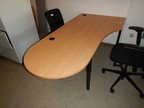Schreibtischmodul ca. 200x100 ( 80 ) cm geschwungen Schreibtischmodul ca. 200x100 ( 80 ) cm geschwungen