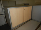 Aktenschrank Neudörfler 120/45/80 cm 2 Ordnerhöhen mit Schiebetüre Aktenschrank Neudörfler 120/45/80 cm 2 Ordnerhöhen mit Schiebetüre
