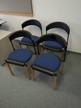 4 Stück Wienser-Hager Seminar-,Besprechungsstühle,stapelbar 4 Stück Wienser-Hager Seminar-,Besprechungsstühle,stapelbar