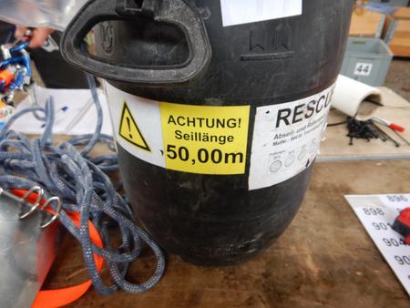 Rescue Barrel Abseil- und Rettungsgerät, Seillänge 50m