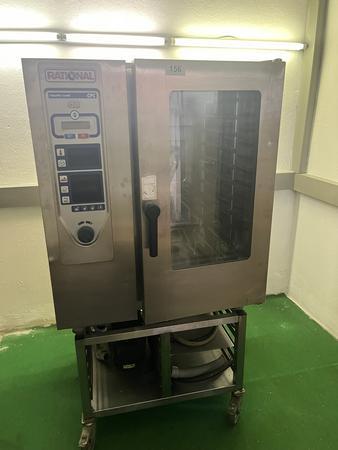 RATIONAL Kombidmpfer CPC 101 10 Einschbe, 19 KW, Elektro, mit mobiler Wasserpumpeinheit fr Einsatz ohne Wasseranschluss