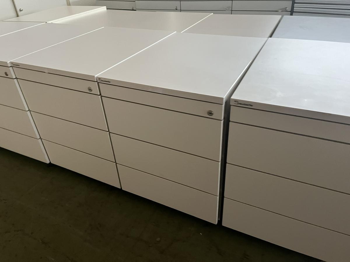 Neudörfler Rollcontainer weiss 48x60x58 cm mit Laden