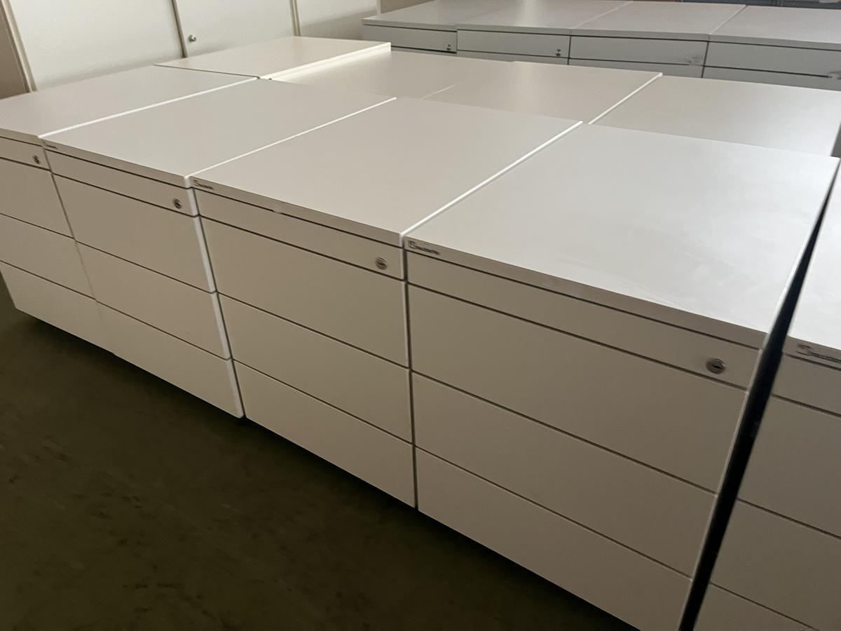 Neudörfler Rollcontainer weiss 48x60x58 cm mit Laden