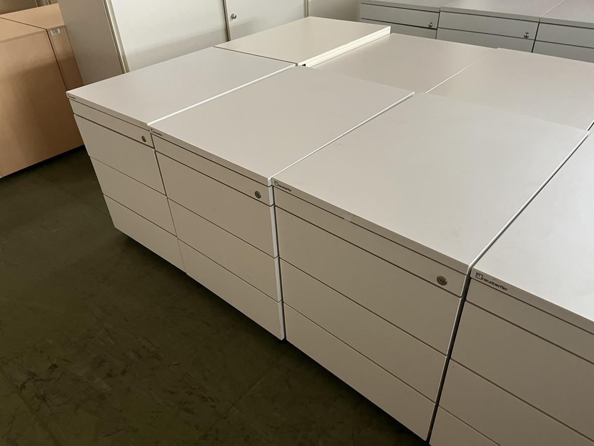 Neudörfler Rollcontainer weiss 48x60x58 cm mit Laden