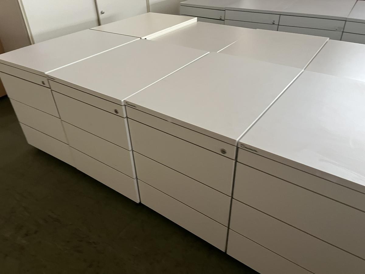 Neudörfler Rollcontainer weiss 48x60x58 cm mit Laden