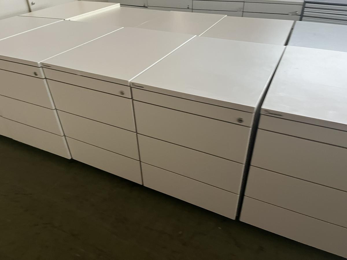 Neudörfler Rollcontainer weiss 48x60x58 cm mit Laden