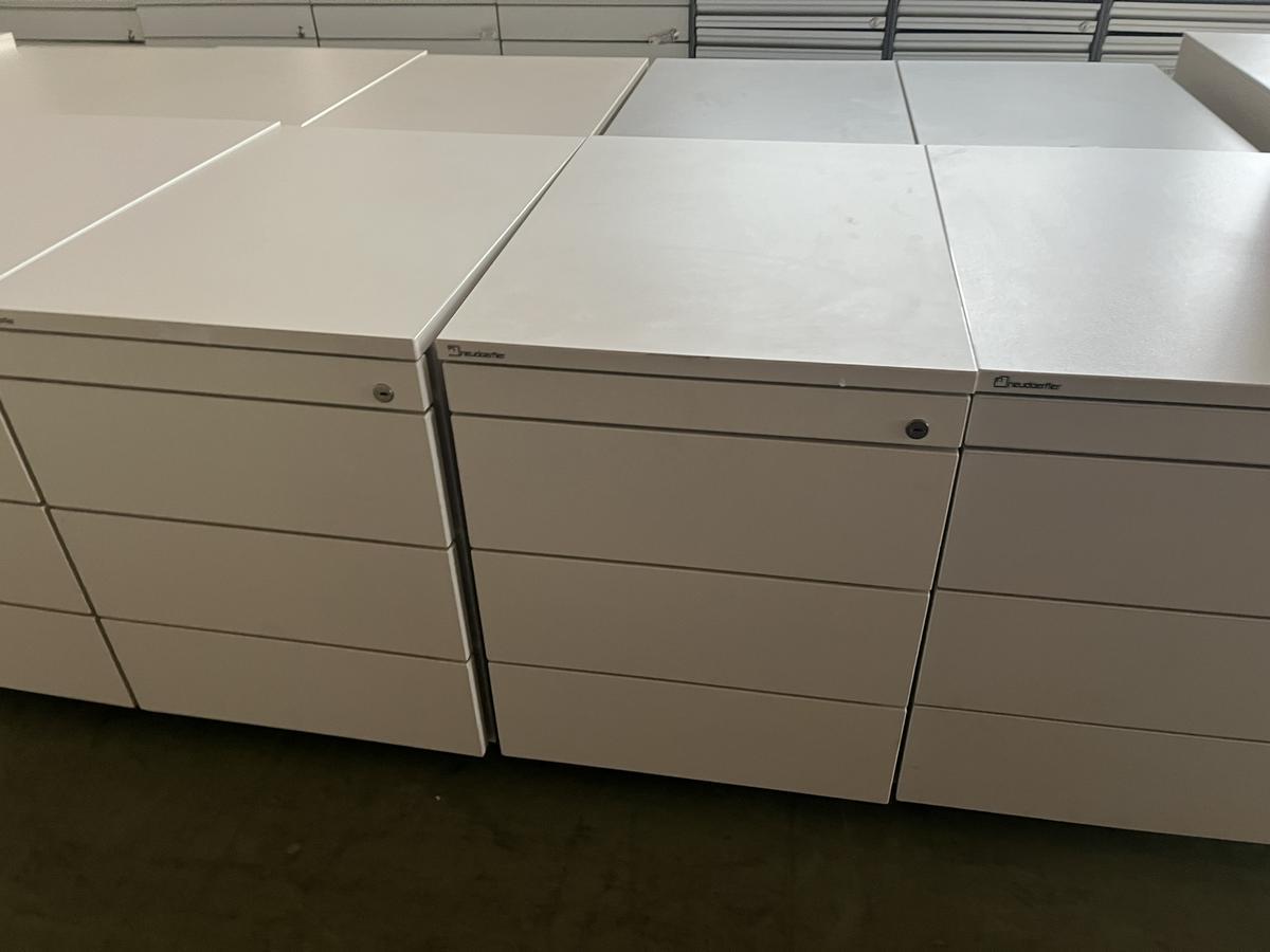 Neudörfler Rollcontainer weiss 48x60x58 cm mit Laden